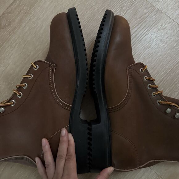 VTG RARE NEW Red Wing Supersole 8” Safety Toe Boots Men Sz 9.5 10 Wide Pls READ - Picture 9 of 14